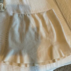 Madewell cream skirt